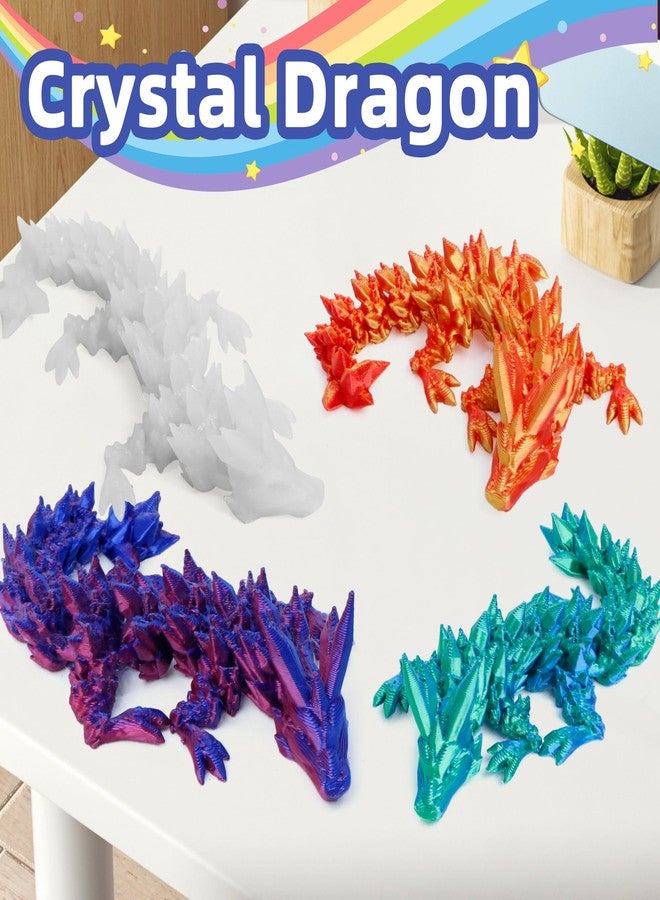 Flavery مجموعة Flavery المكونة من 4 بيضات تنين مطبوعة ثلاثية الأبعاد - بيضات صغيرة ثلاثية الأبعاد بداخلها تنين، لعبة تململ لطيفة، هدية مفاجئة لعيد الميلاد، عيد الميلاد، عيد الفصح، ديكور تمثال رائع للأطفال والكبار (4A2) - Image 4